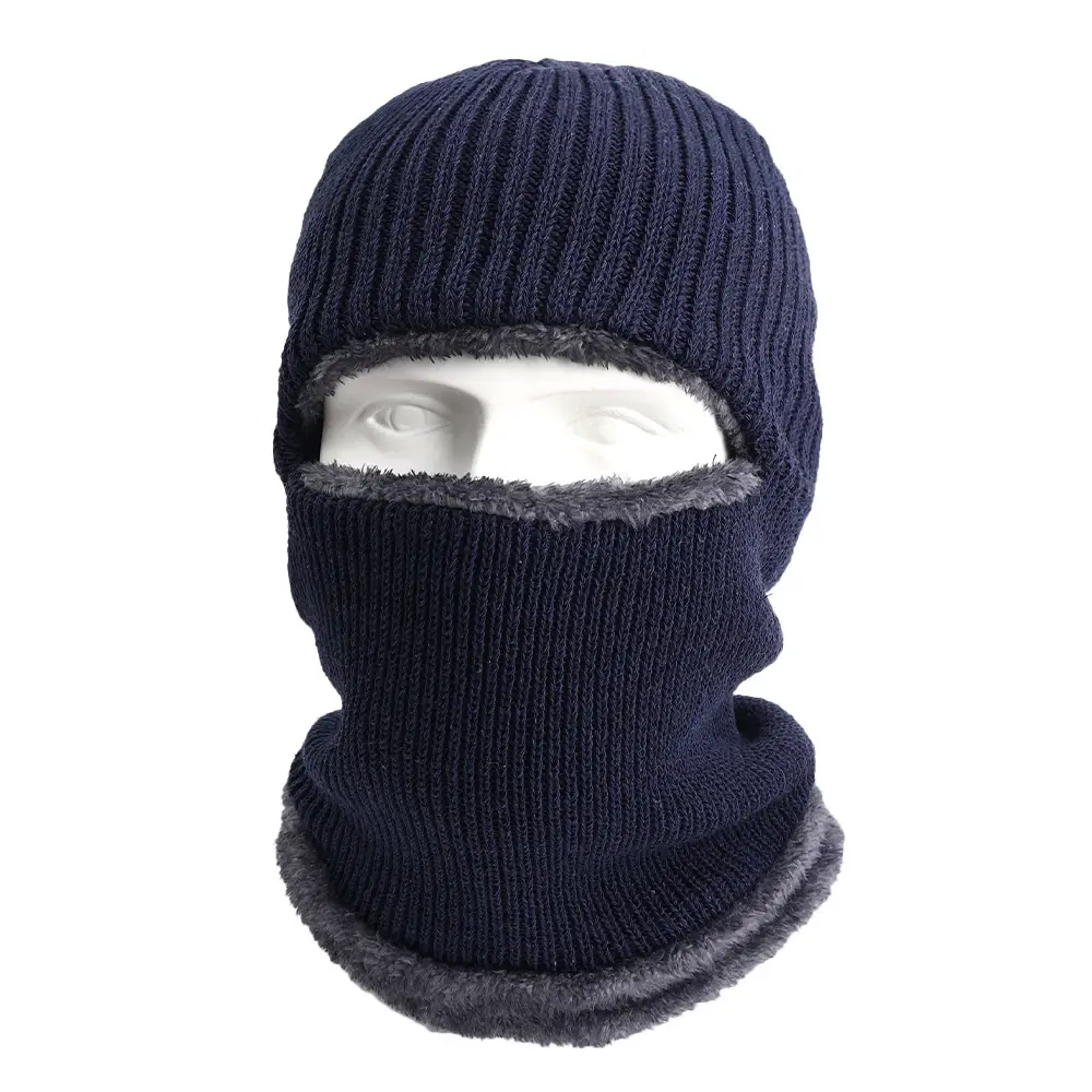 13706 Balaclava-Bulky-Marle-Acrylic-Knit-Furry-Fleece-Lined-Navy 11.webp