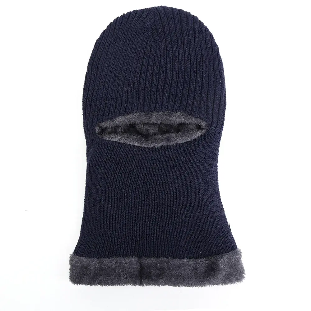 13706 Balaclava-Bulky-Marle-Acrylic-Knit-Furry-Fleece-Lined-Navy 12.webp