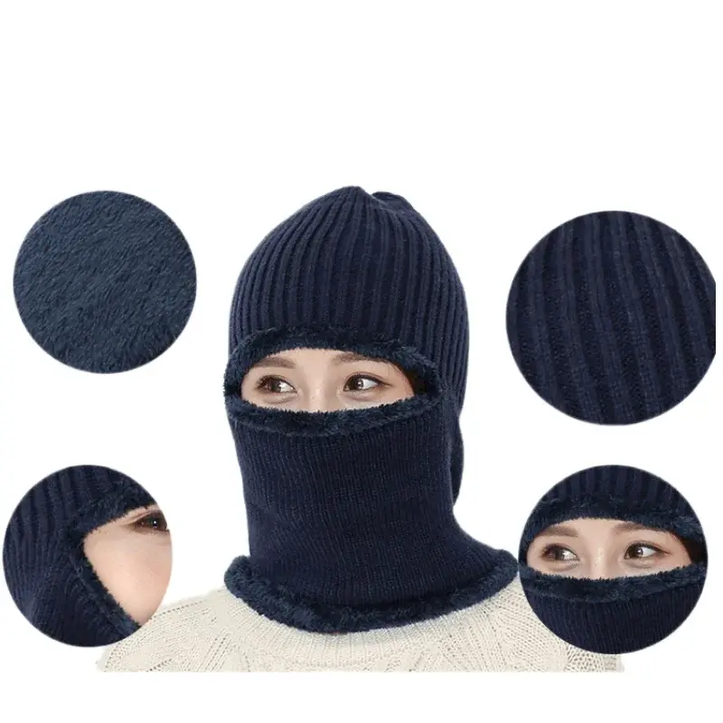 13706 Balaclava-Bulky-Marle-Acrylic-Knit-Furry-Fleece-Lined-Navy 16.webp
