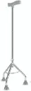 Quadripod Walking Stick Metal 91cm Adjustable Height 4 Leg
