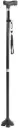 Free Standing Walking Stick Cane 4 Rubber Feet Prong Base Height Adjustable Black