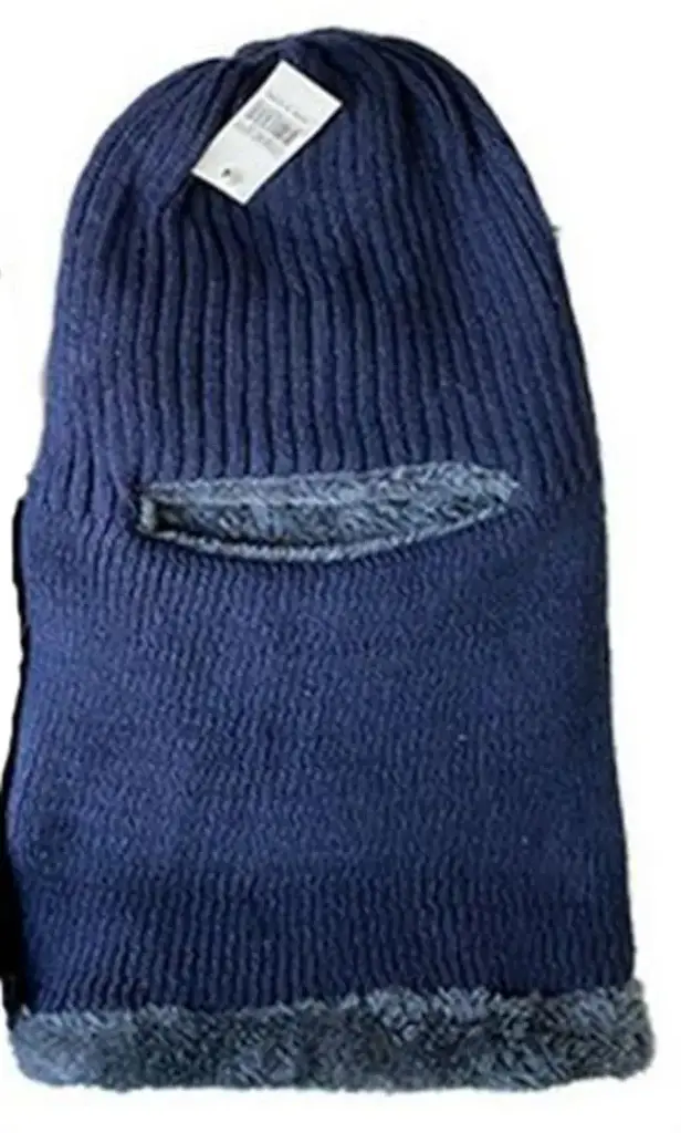 13706 Balaclava-Bulky-Marle-Acrylic-Knit-Furry-Fleece-Lined-Navy 3 (Large).webp