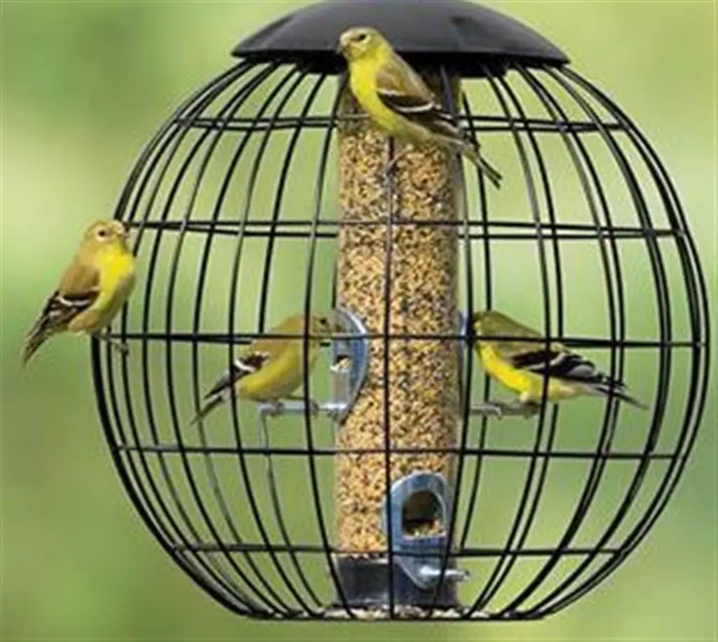 91434 Anti Possum Bird Feeder Round Metal 26cm (Large) (2).webp