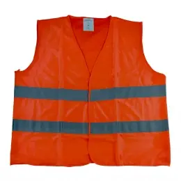  Hi Vis Safety Vest Orange one size fits most