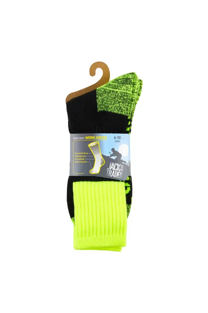  Navy-Flouro-Lime 11-14 Acrylic-nylon Sock Reinforced Terry