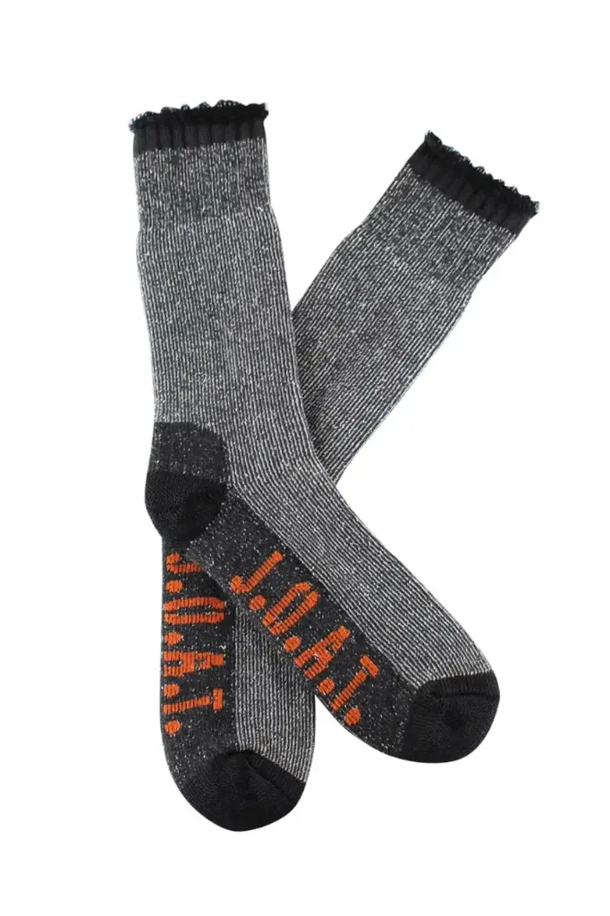 Black-charcoal 6-10 Cotton-nylon Sock Reinforced Terry