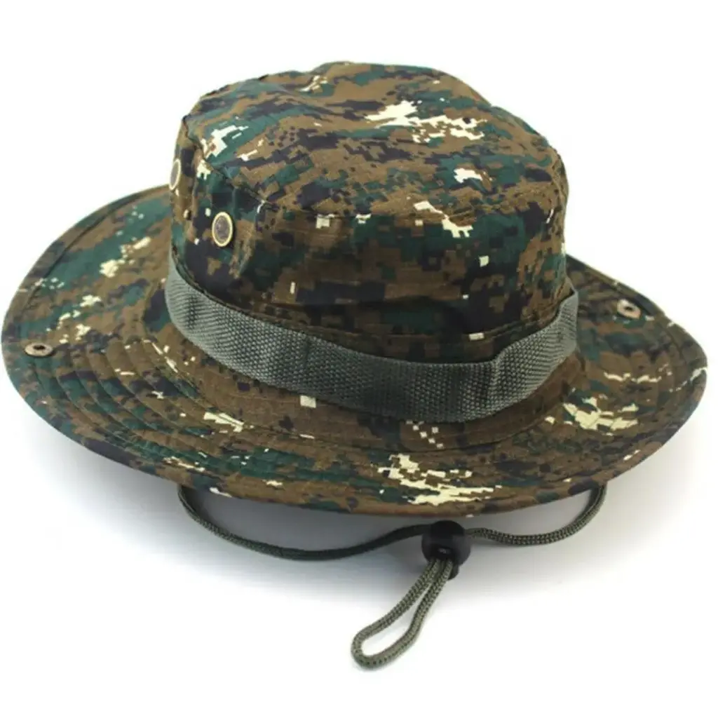  Woodland Digi Camo Bush Giggle Boonie Hat