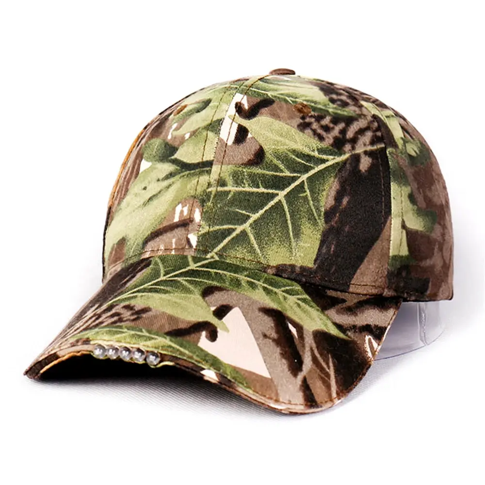  5 LED Baseball Cap Camo