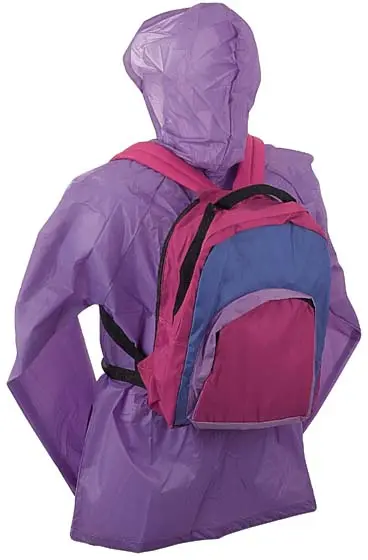  Tear Drop Pack with Sewn In Hooded Jacket