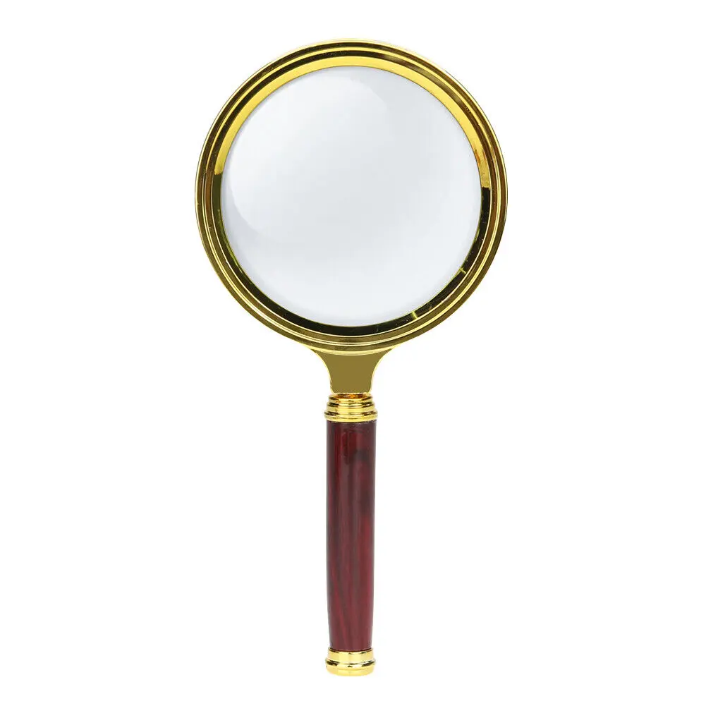  Magnifying Glass 10x 70mm Gold Rim