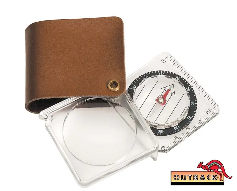  Pocket Compass with Magnifying Glass