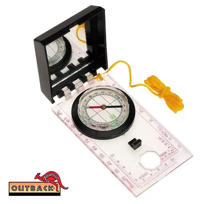  Map Compass with Mirror