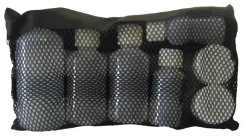 Bottle Set Contain-alls with Mesh Bag