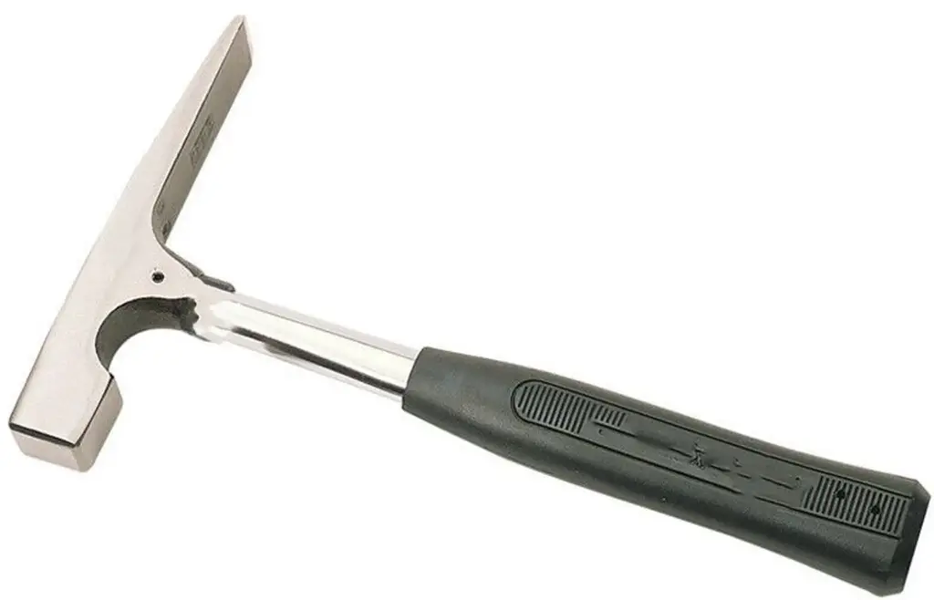 Rock Brick Hammer Pick Flat End Silver 16 oz
