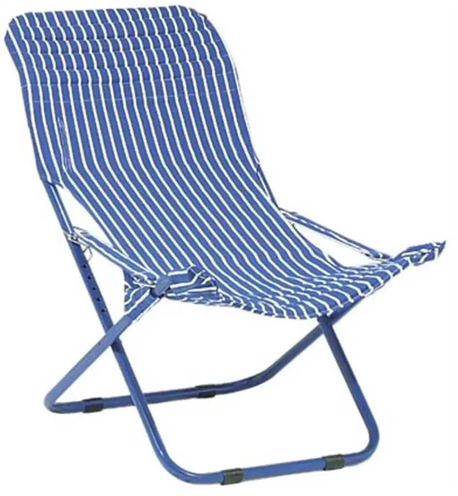  Como Chair Large Blue/White Stripe