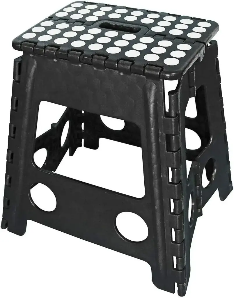  Folding Step Stool Plastic 29Wx22Dx39cmH