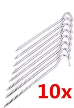  23 cm 9" Steel Wire Tent Peg 8 per pack