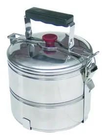  2 Bowl S/Steel Food Carrier Tiffin 14cm