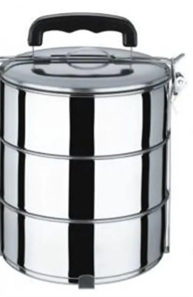  3 Bowl S/Steel Food Carrier 14cm