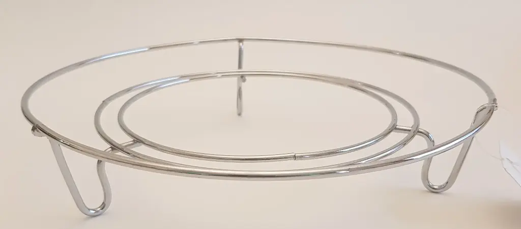  Round Chrome Trivet 23 cm Diam