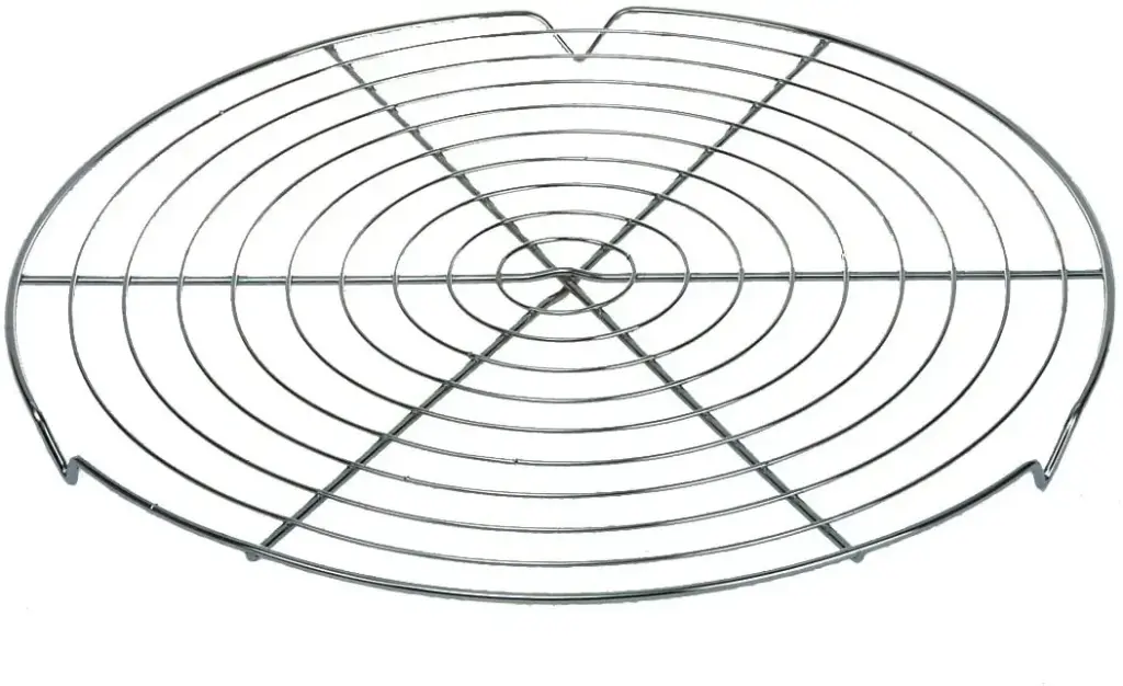  Round Trivet Steamer Cooling Rack Chrome 30 cm diam