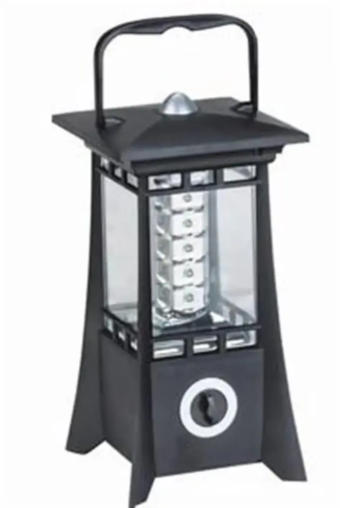  24 LED Lantern 3xD Dimmer 23x12x12cm Bla