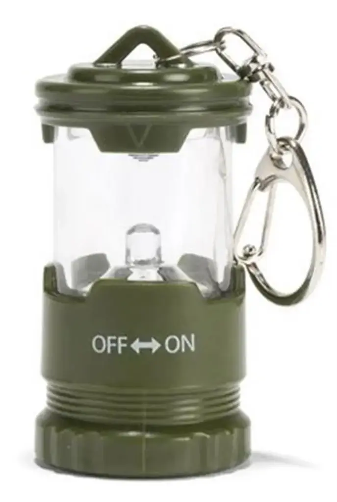  1 LED Mini Keychain Lantern Shape