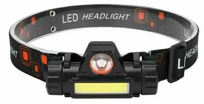  Induction LED Headlamp COB + XPE 1000 Lumen USB Charge