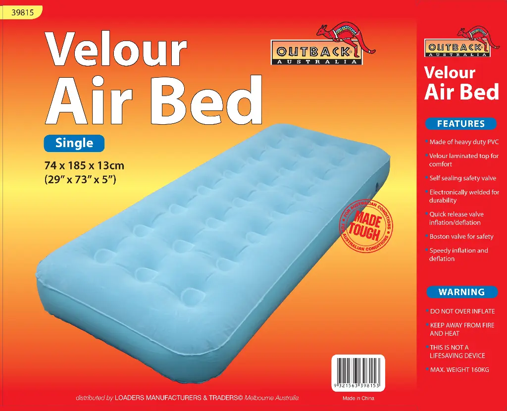  Economy Velour Airbed