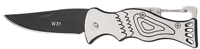  Folding Pocket Knife 6.4 cm Blade Clip Lock Handle