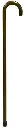  Walking Stick Solid Wood Dark Colour