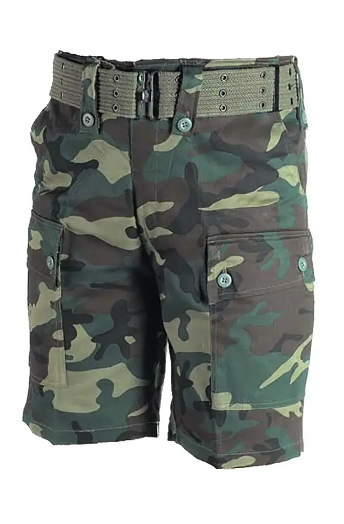 Army Shorts Woodland Camo