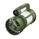 Fan + LED Lantern with Torch Solar & USB Rechargable 