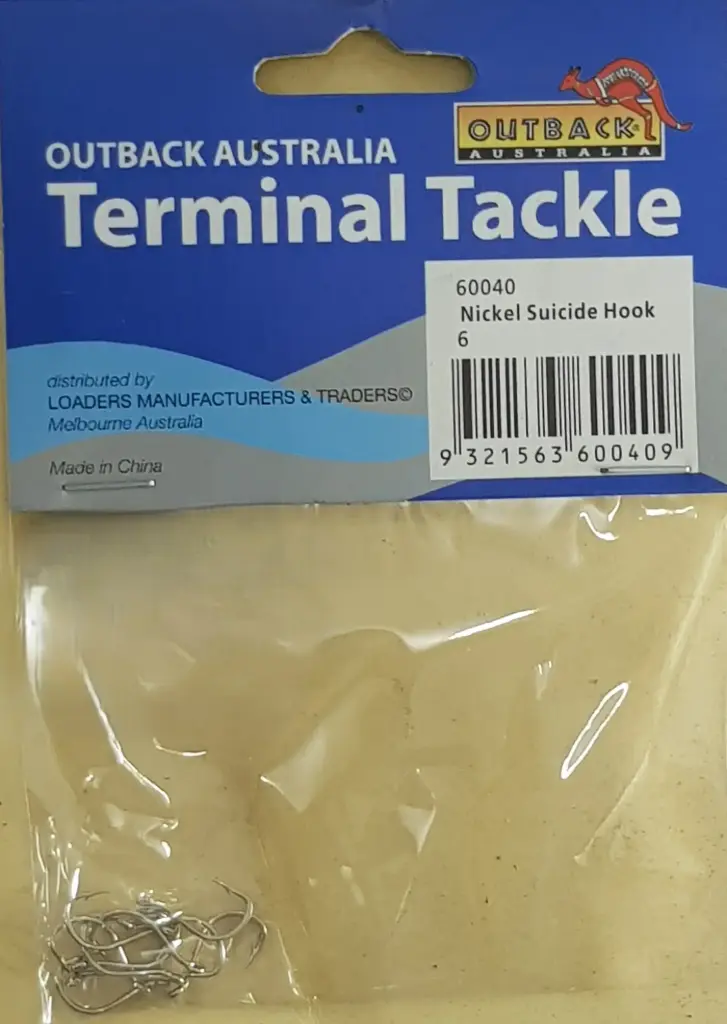 Nickel Bait Suicide Hook 10 pc pack 