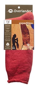 Wine 6-10 Overlander Expedition Sock