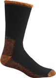 Black-Flouro-Orange 11-14 Acrylic-nylon Sock Reinforced Terry