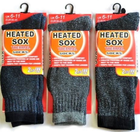 Mens Heated Thermal Socks 6-11