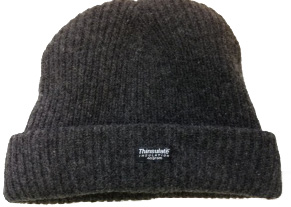 Acrylic Knit Beanie Charcoal Thinsulate Lined