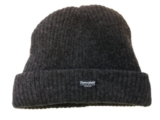 Rag Wool Knit Beanie Charcoal Thinsulate Lined