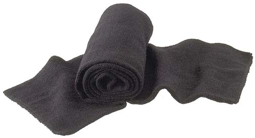Knitted Scarf Acrylic Black