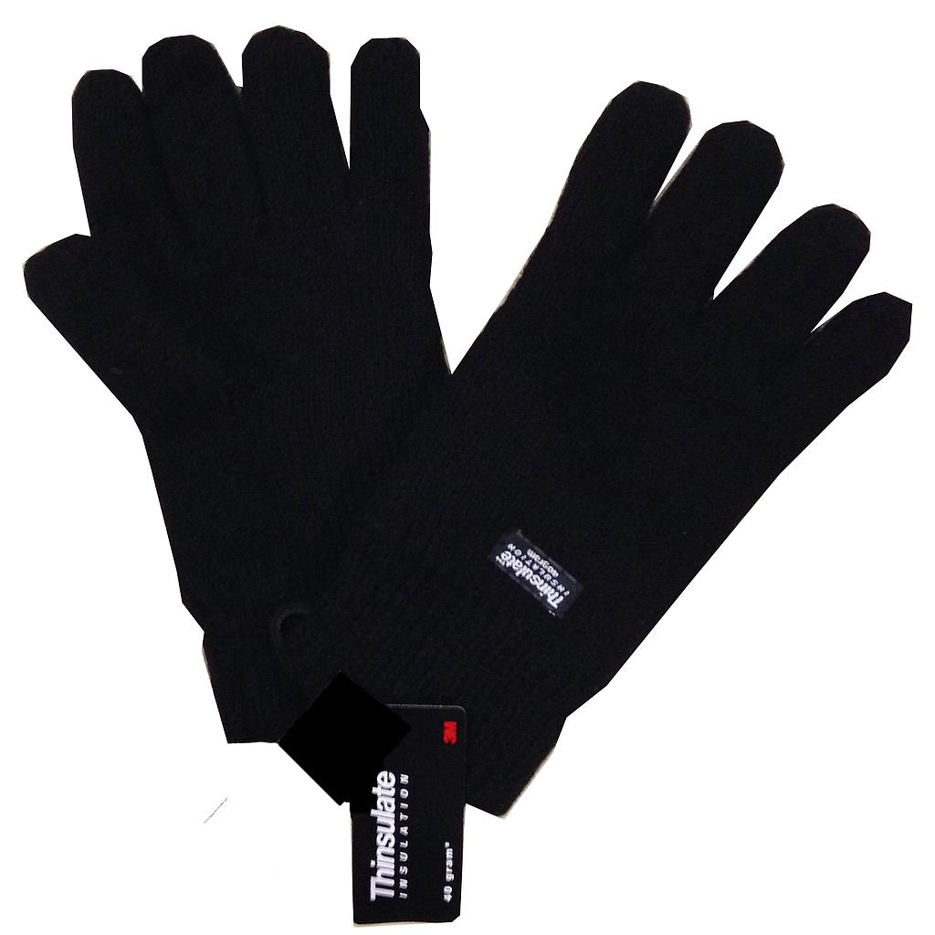 Rag Wool Black Glove Thinsulate Lined