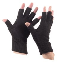 Fingerless Glove Acrylic Black