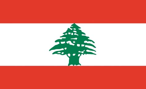 Lebanon Flag 5' X 3'