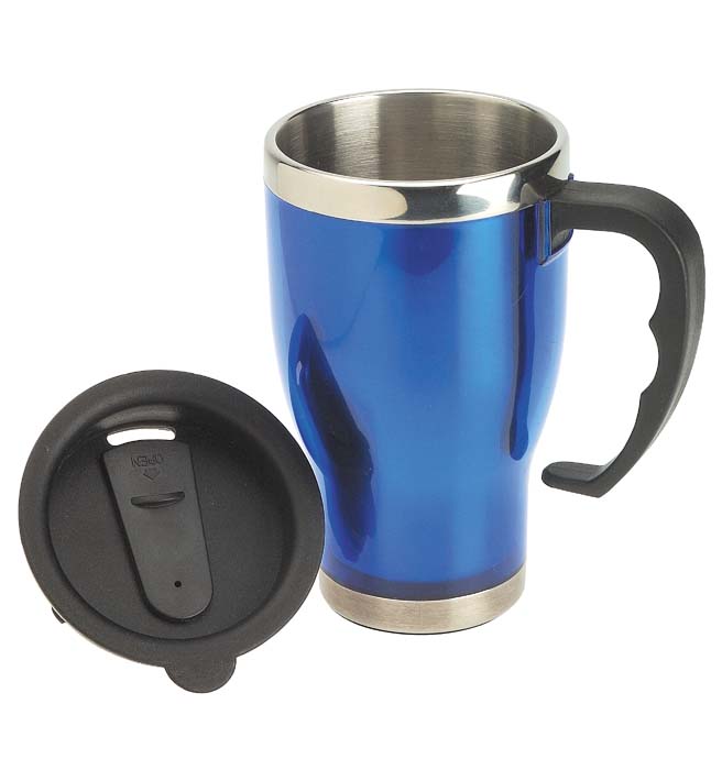 Steel Travel Mug 14oz Blue