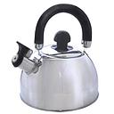 Round S/Steel Whistling Kettle with Lid 2 lt