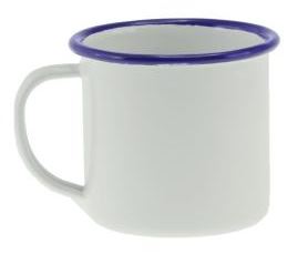 6 cm Enamel Mug White