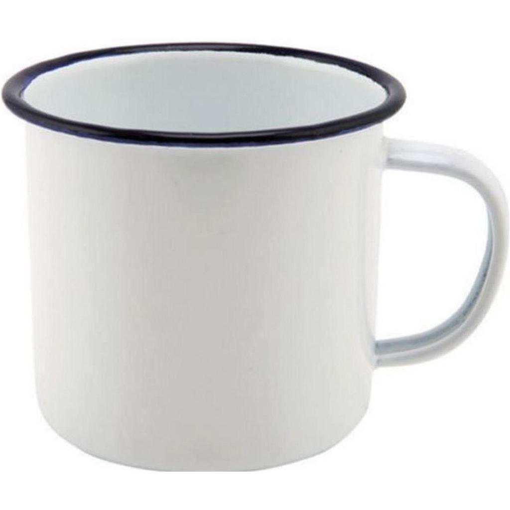 8 cm Enamel Mug White