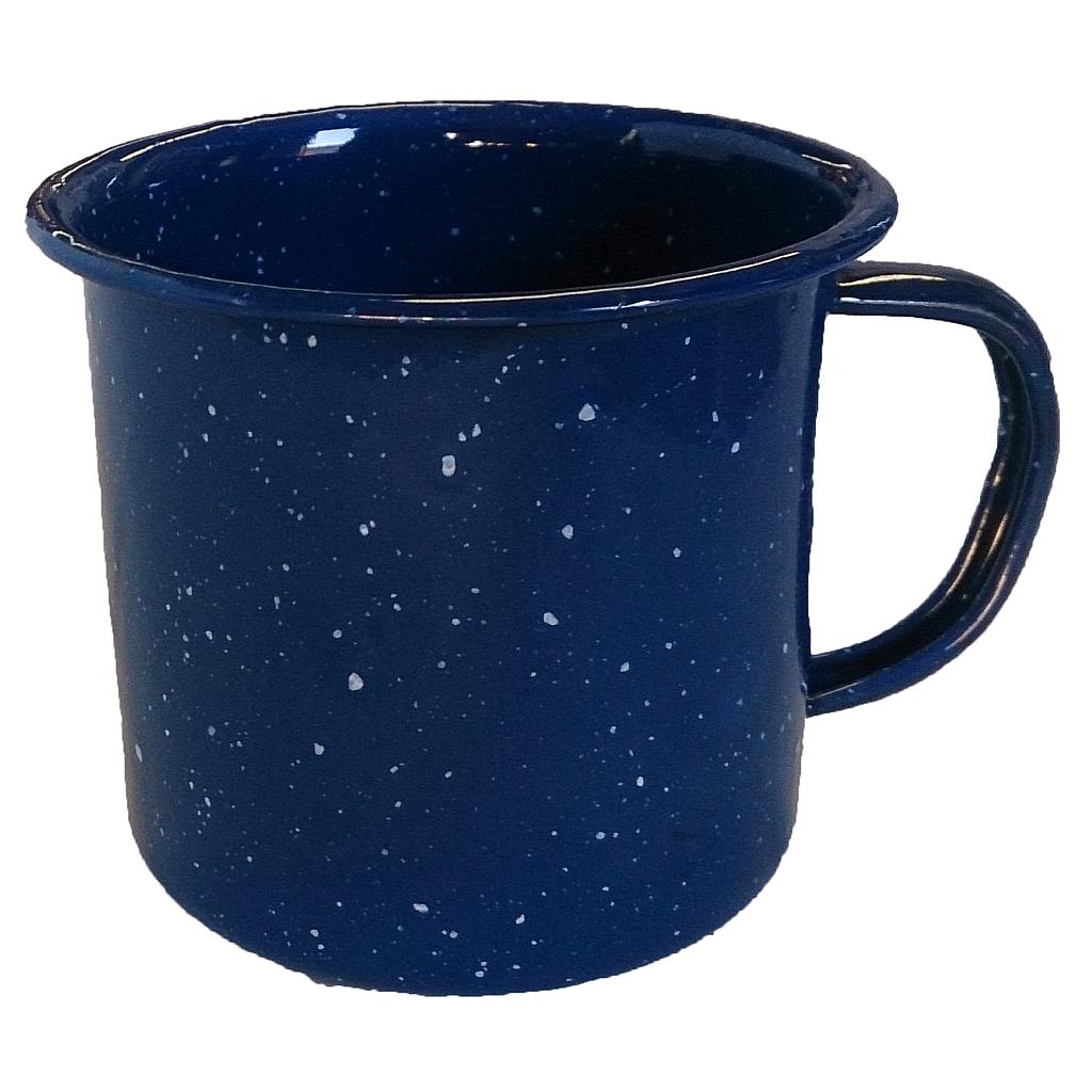 8 cm Blue Speckle Enamel Mug Double Glazed