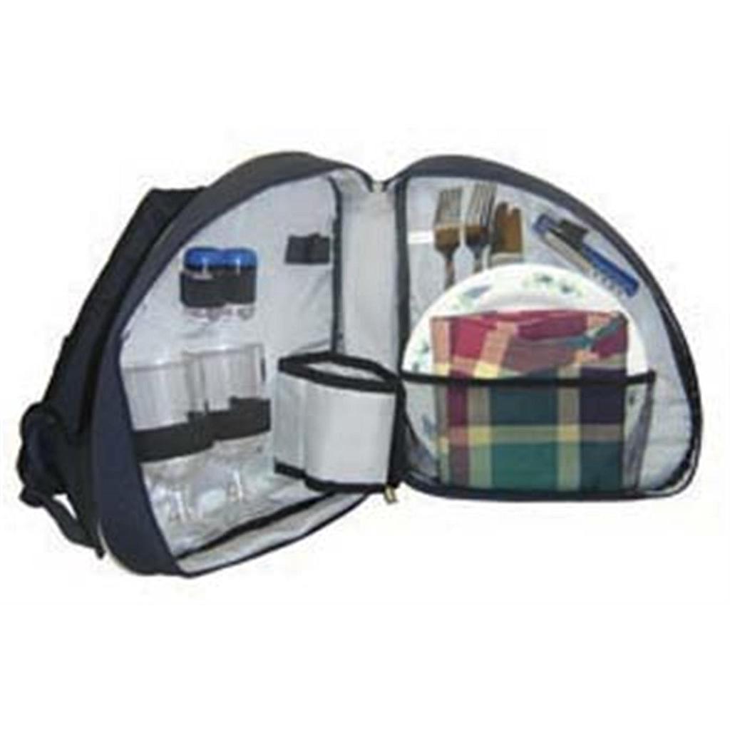 2 Person Picnic Sling Pack Wine Glasses