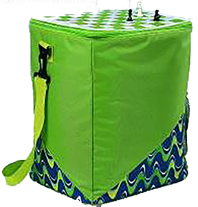 Cooler Bag with Chess Board Print Top